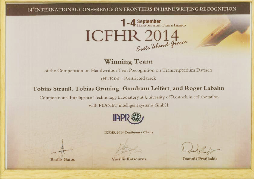 ICFHR · HTRtS 2014